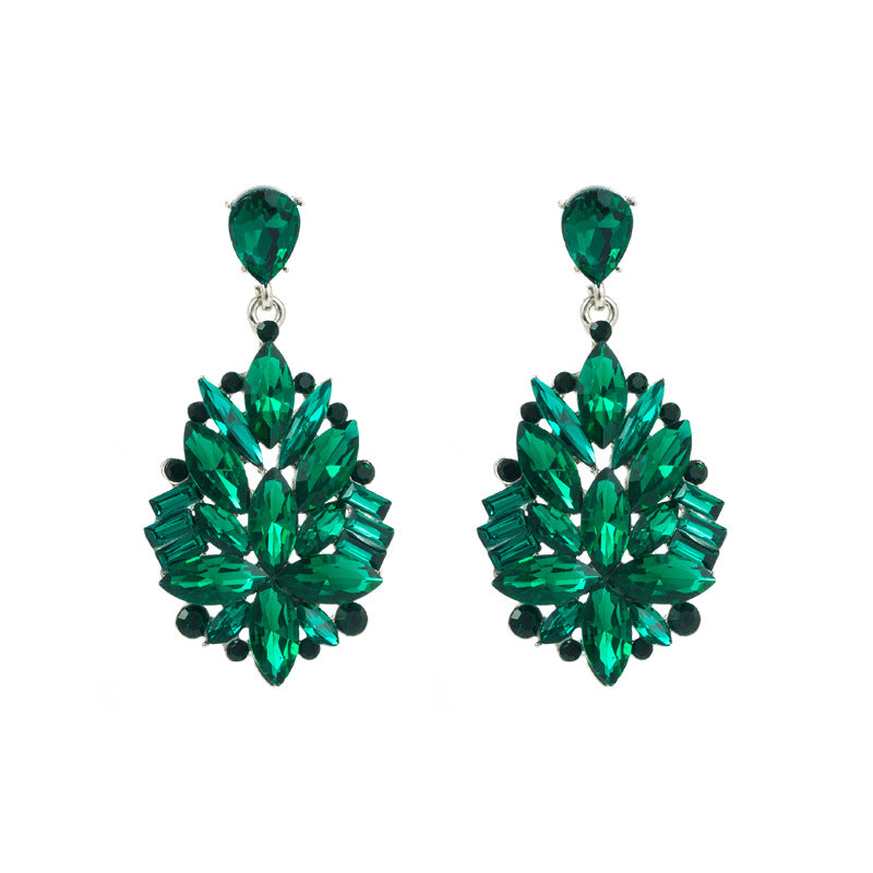 Wholesale Alloy Diamond Retro Style Earrings